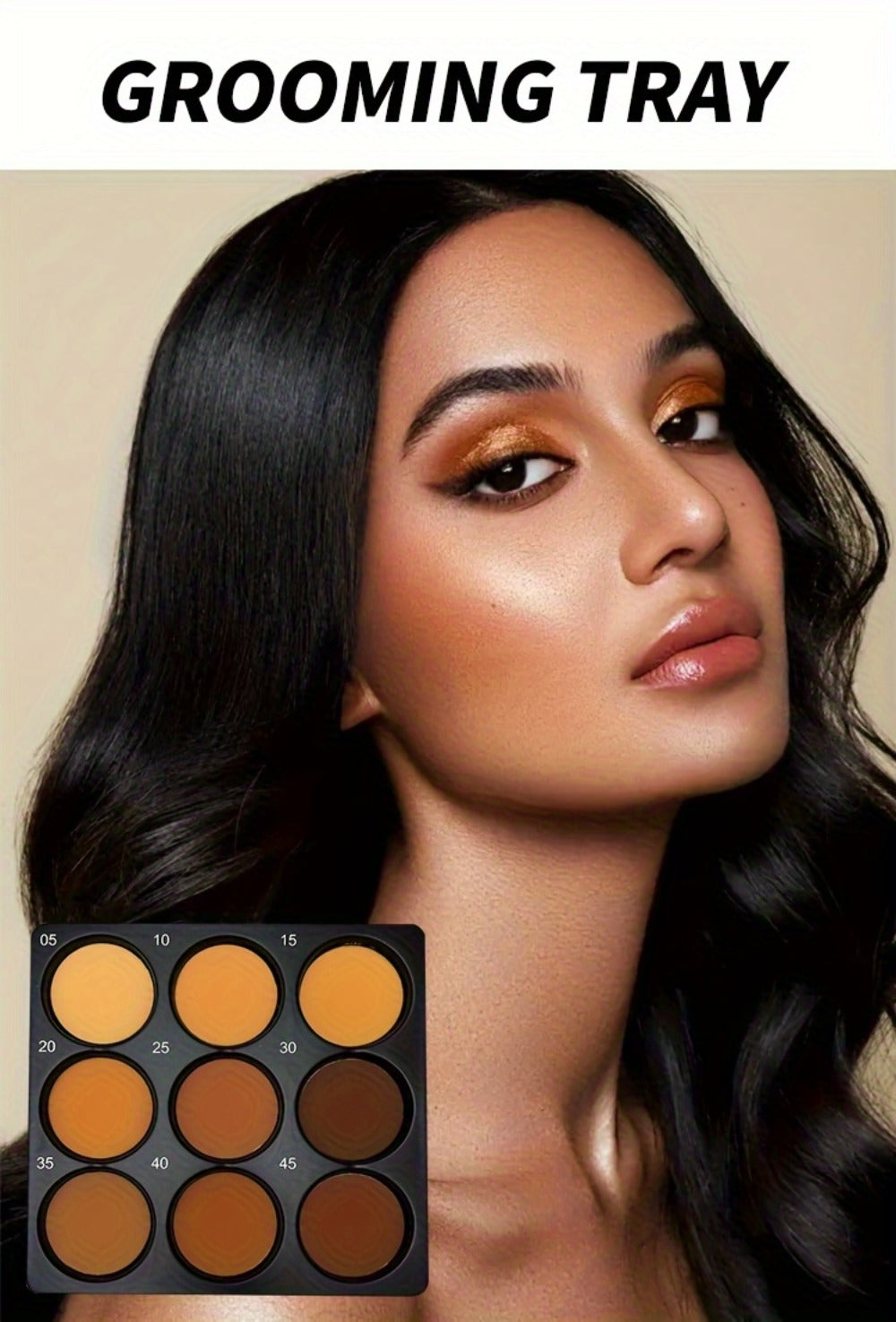 9 Color Contour Palette Matte Waterproof Full Coverage Concealer Eyeshadow Foundation Primer Oil Control 3D Face Sculpting Natural Makeup