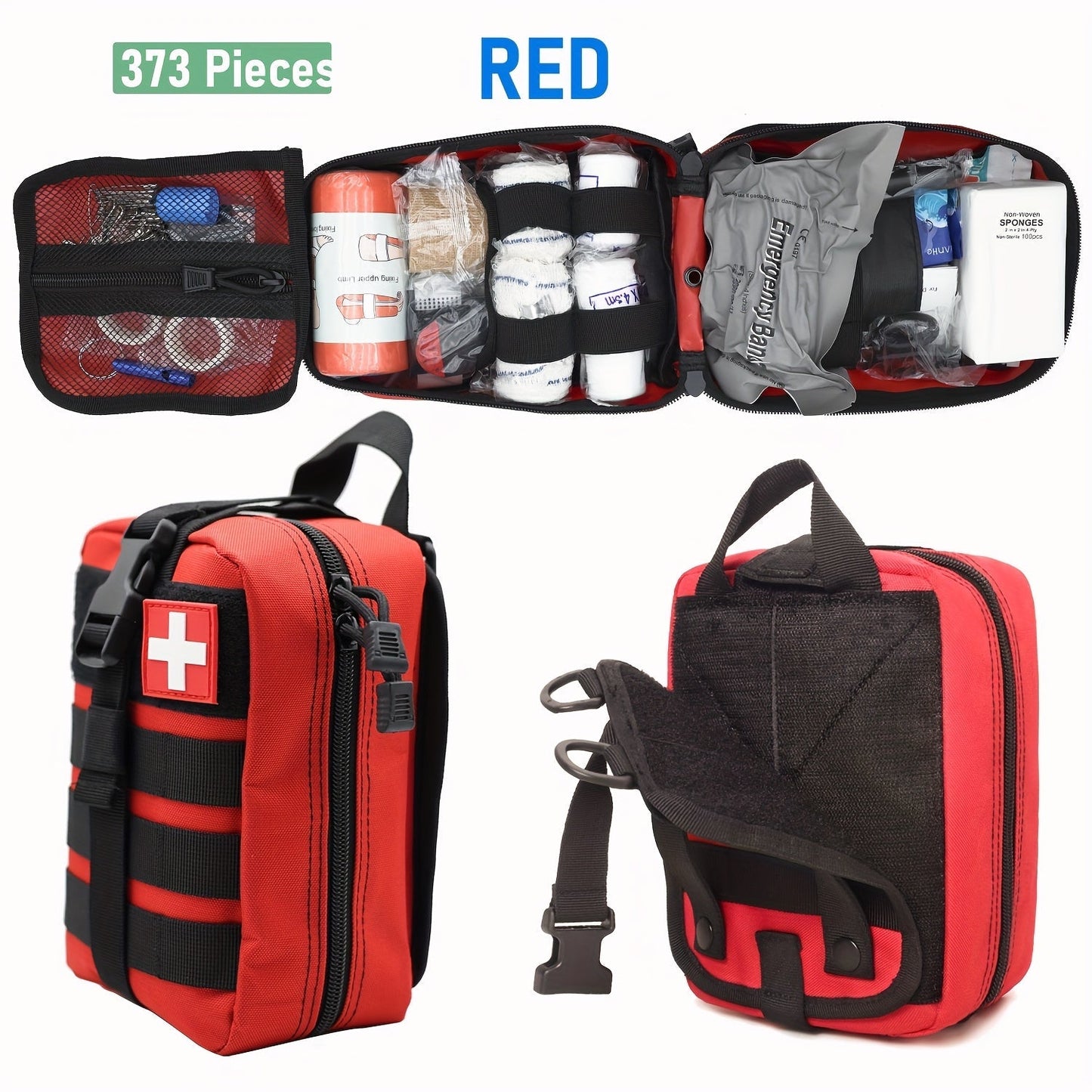 First Aid Kit in B373, B143 Mini or 152-Piece Configurations with Red, Orange and Blue Case Options