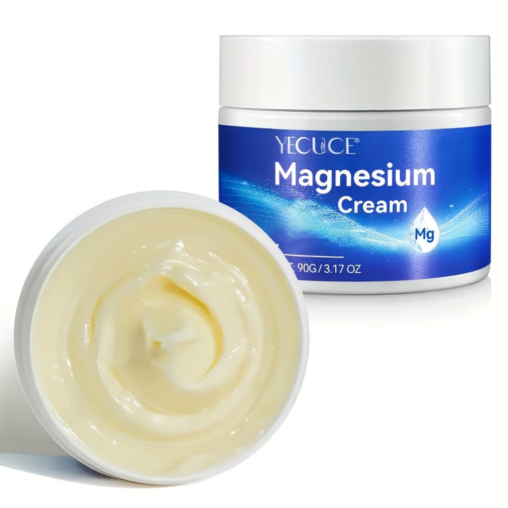 Magnesium Sleeping Cream 2-Pack 180g Each – Pure Magnesium Chloride Overnight Body Moisturizer, Alcohol-Free Dry Skin Relief Cream for Women