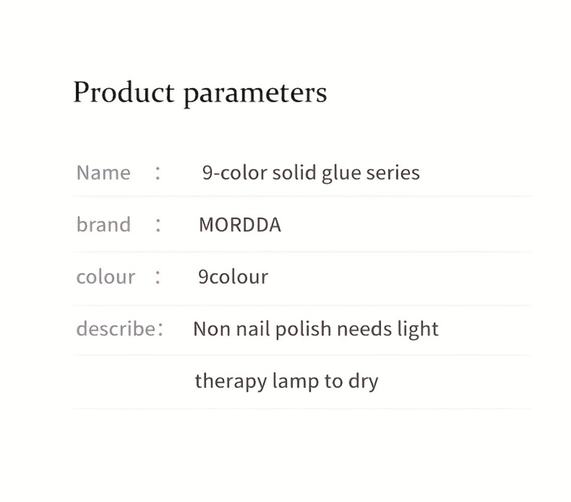 Gel Nail Polish Nine-Piece Ancola Red Solid Gel Set for Gradient and Ombre Nail Art in One Grid Case