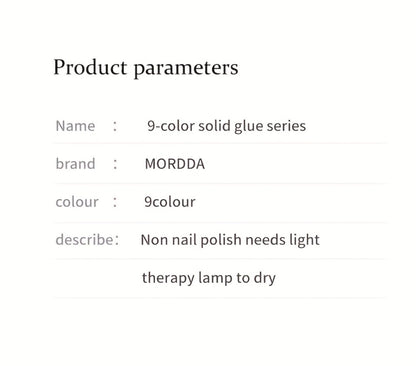 Gel Nail Polish Nine-Piece Ancola Red Solid Gel Set for Gradient and Ombre Nail Art in One Grid Case