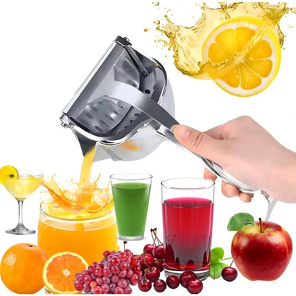 Manual Citrus Juicer, Aluminum Lemon Squeezer with Lever Press, Removable Filter, Easy Squeeze Extractor for Lemon