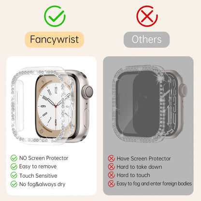 Watch Band Bracelet with Multilayer Beads, Integrated Bumper Frame and Five Colors for Apple Watch Sizes