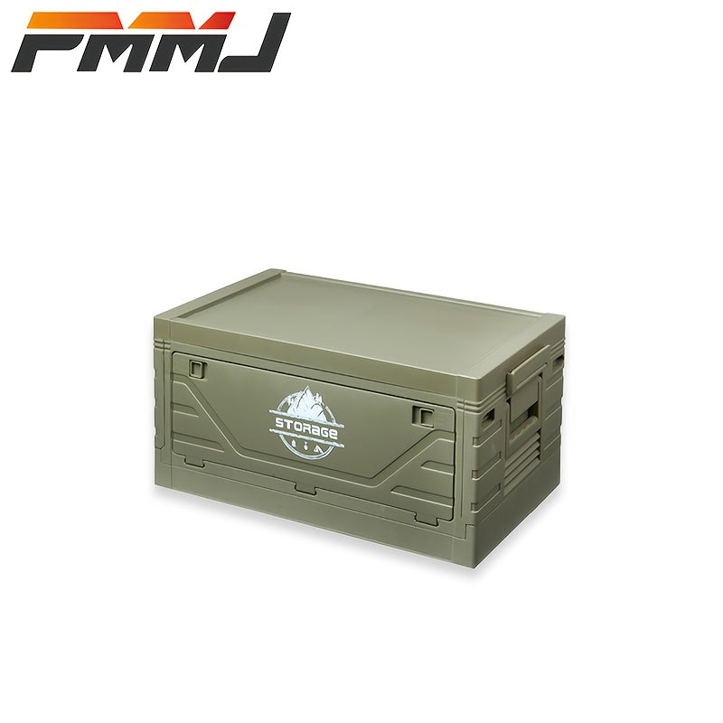 Army-Green Outdoor Storage Box with Flat Cover, Lift-Up Desktop or Front-Access Box Lid Options