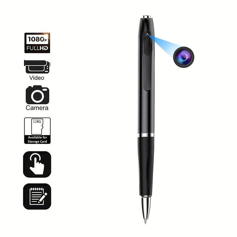 32GB Voice Activated Recorder with MP3 Player & 1080P Body Camera - Digital Recording Pen, Mini Belt Clip Design