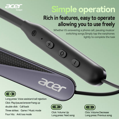 Acer TWS Wireless Earbuds Gaming Mode Low Latency, Noise Isolation Stereo Sound USB-C Charging Long Battery Life