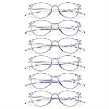 Reading Glasses – Three-Pair Rimless Metal Readers in Multiple Colors and Strengths with Multiple Strength and Color Options