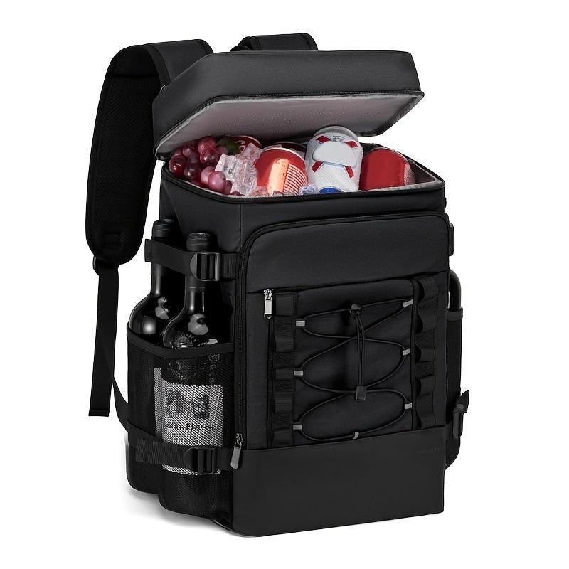 Insulated Cooler Backpack Leakproof Thermal Lunch Bag, Large Capacity Waterproof Cooling Rucksack for Camping, Hiking, Picnic & Beach