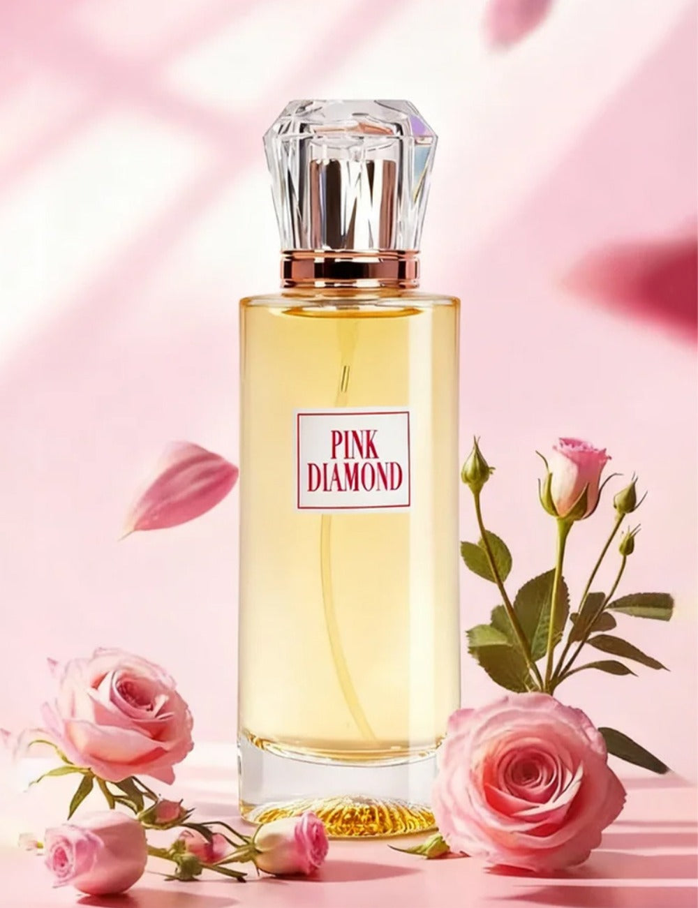 Pink Diamond Eau de Parfum Spray, 3.4 fl oz Bottle with Aldehyde, Lily and Orange Scent Notes