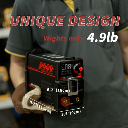 135A 110V MMA Arc Welder Stick Lift TIG 2-in-1 DC Inverter Welder LCD Digital Display Hot for Entryways, Bedrooms and Living Spaces