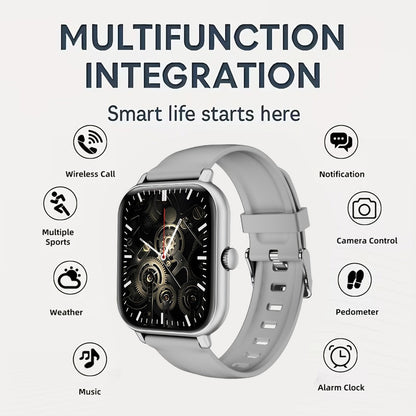 Smartwatch Couple's Set with Voice Assistant – Wireless Calling, Built-in Speaker, Music Control, Fitness Tracker – Matching His