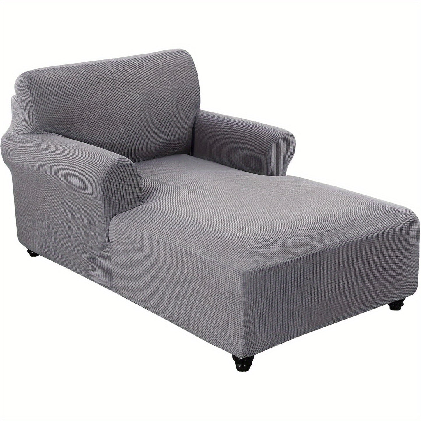 Chaise Lounge Cover Stretch Slipcover Jacquard Fabric Chair Sofa Protector for Living Room Bedroom Multi-Color