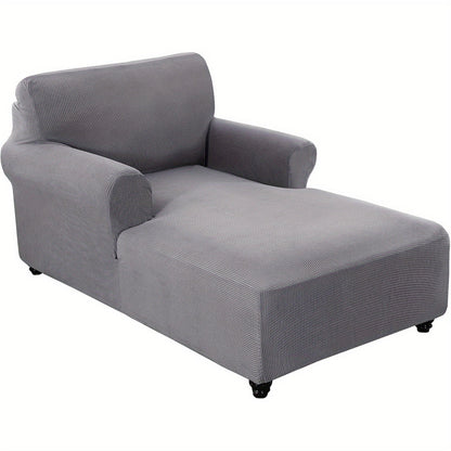 Chaise Lounge Cover Stretch Slipcover Jacquard Fabric Chair Sofa Protector for Living Room Bedroom Multi-Color