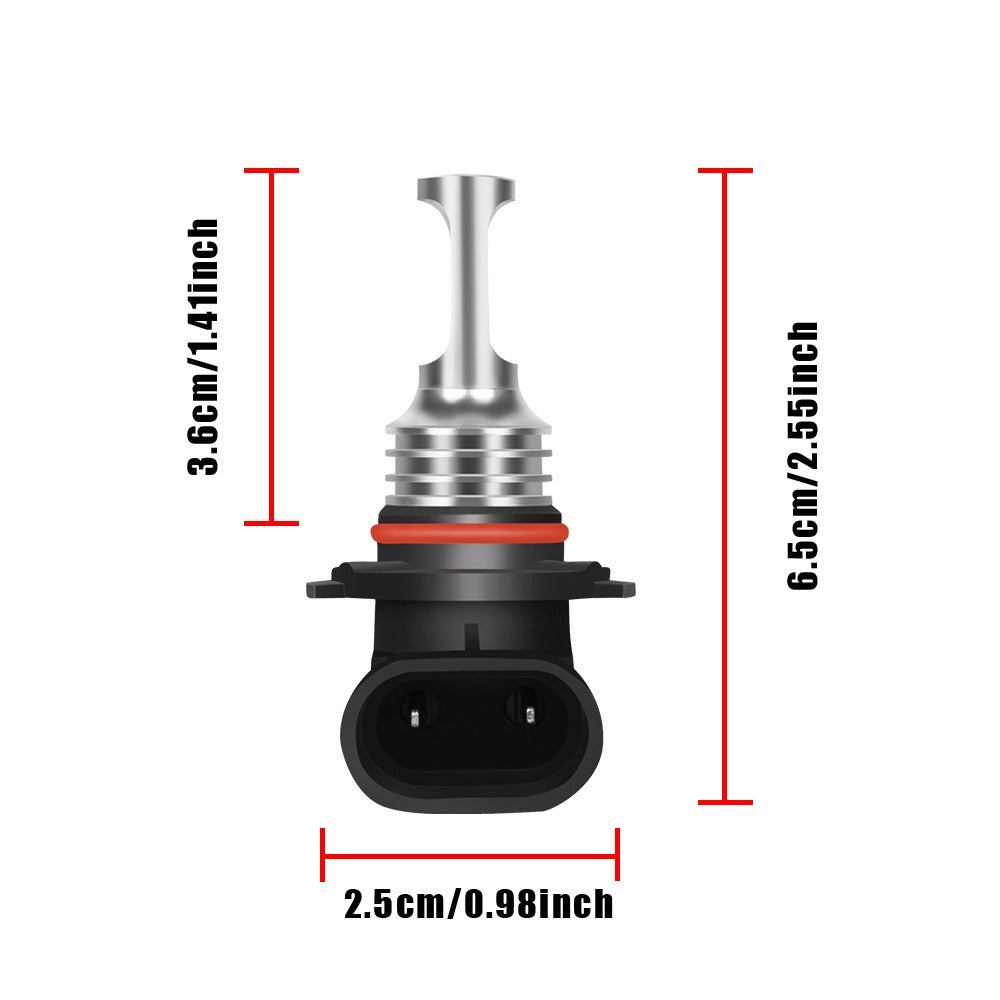 9005 H11 LED Headlight Bulbs 4 Pack – 36000LM 6000K Bright White High Low Beam, 3570 CSP Chips 360° Beam, 12V 24V Plug & Play