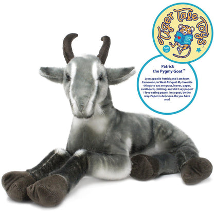 Stuffed Animal Patrick Pygmy Goat in 18-Inch Size with Acrylic Plush Fabric and Care for Character Display, Room Decor and Gift Presentation