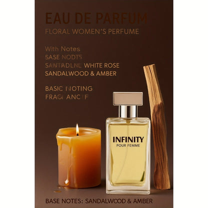Floral Oriental Perfume for Women Eau de Parfum 75ml, Lady One Bergamot White Lily Rose Sandalwood Amber EDP Spray