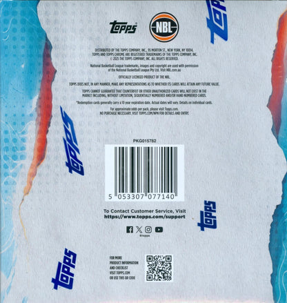 Sports Trading Cards, 2024-25 Topps Chrome NBL Basketball Mega Box with 60 Cards Across 10 Packs