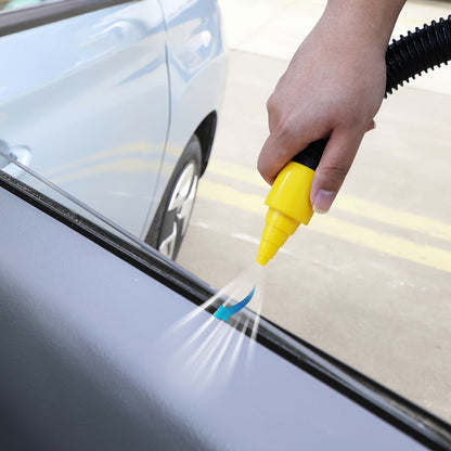 12V Bucket-Style Car Vacuum Cleaner with Suction and Blower Ports, 0.4L-Plus Source Capacity and Seven Colors