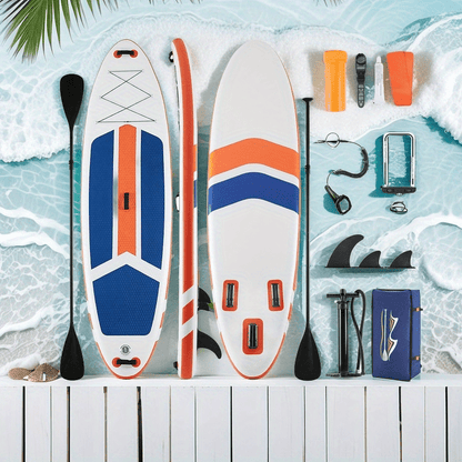 Ultralight Inflatable SUP Board Wide Stable Design Non-Slip EVA Deck Portable Quick-Dry All-Season Performance for All Skill Levels