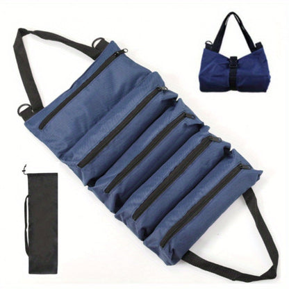 Collapsible Tool Bag Organizer for Hardware Storage | Foldable Tool Kit Bag for Carpentry Electricians Automotive Repairs Outdoor | Portable