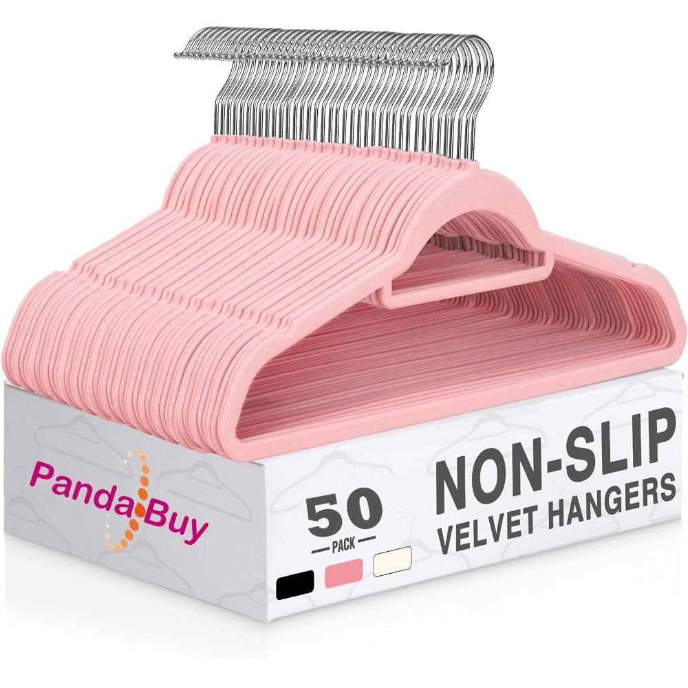 Velvet Hangers Non-Slip Slim Space Saving Clothes Hangers, Premium Flocked Suit Hangers for Closet Organization