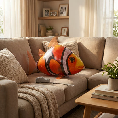 RC Inflatable Clownfish Balloon, Remote Control Flying Fish Toy for Kids Birthday Party, Wedding & Home Decor