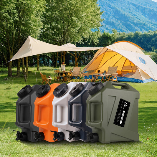 Water Storage Container with Spigot 2 Handles BPA Free PVC Collapsible Water Jug for Camping Outdoor RV Hiking Emergency Survival Portable