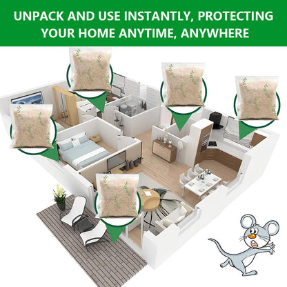 Mouse, Peppermint Pouches Car RV Garage Camper Indoor Outdoor for Garden, Patio and Yard Use