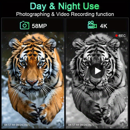 Night Vision Goggles with Built-In 3W IR Illuminator, 200MP HD, 10X Digital Zoom, 5W IR Light, Battery