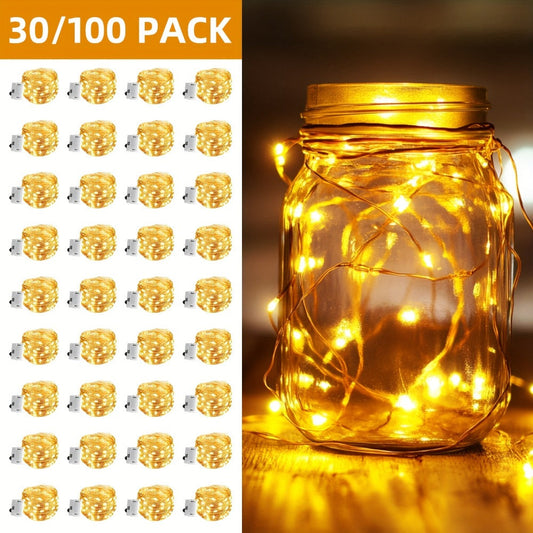Fairy Lights Battery Operated with Batteries Included, 6.5ft 20 LED Silver Wire Mini String Lights