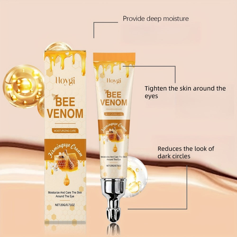 Bee Venom and Hyaluronic Acid Eye Cream Three-Pack in Coordinated Gold-and-White Cosmetic Tubes