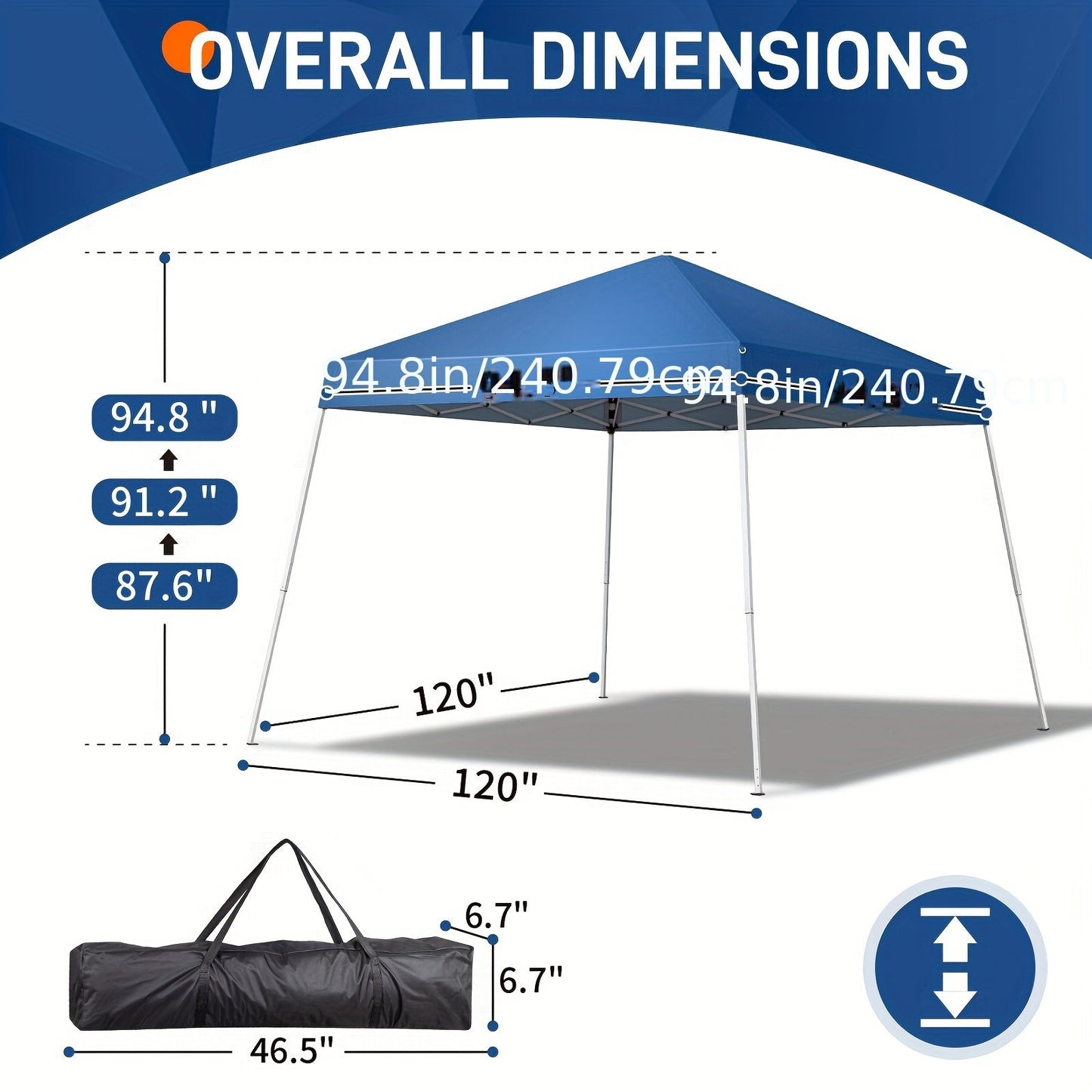 Canopy Tent Portable Waterproof | Oxford Camping Market Patio Outdoor