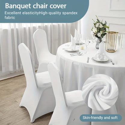 Spandex Chair Covers Bulk, Elastic Stretch Universal Fit Banquet Chair Protectors, Wedding Chair Covers for Weddings