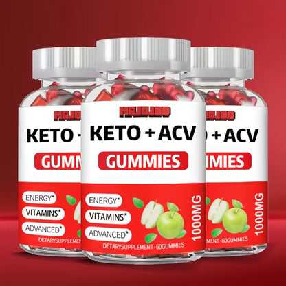 Apple Cider Vinegar Gummies with Pomegranate, Beet Juice & B12, Vegan Keto ACV Gummies for Weight Management