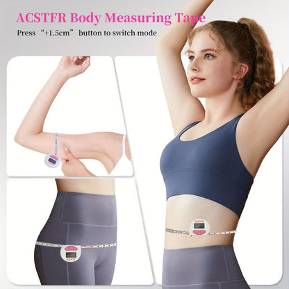 Digital Body Measuring Tape 60 Inch 150cm Smart Retractable Electronic Tape Measure for Entryways, Bedrooms and Living Spaces