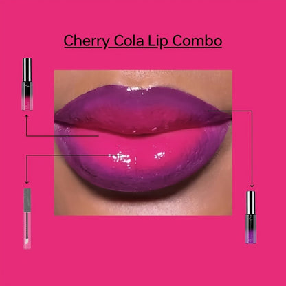 High Pigment Berry Lip Gloss Set 3-Piece – Waterproof Velvet Matte Finish, Non-Stick Cup Long-Lasting Lip Color
