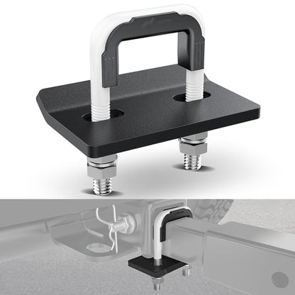 Trailer Hitch Tightener Anti Rattle Stabilizer 2 Inch Heavy Duty Steel U-Bolt with Rubber Cover Hitch Mount Wobble Eliminator for 2"