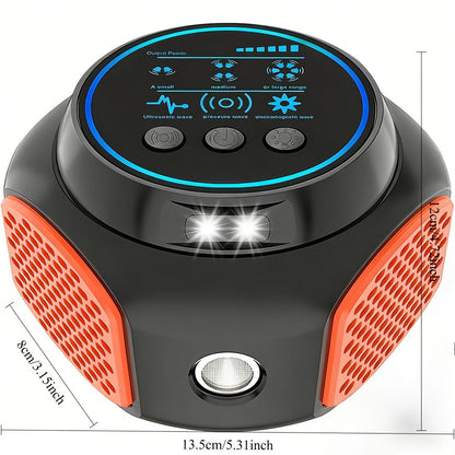 360° Ultrasonic Pest Repeller Indoor Plug-In Mouse Rat with LED Strobe Light & Ultrasound Speaker for Garden, Yard and Pest Management