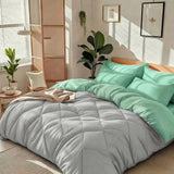 Light gray and green color