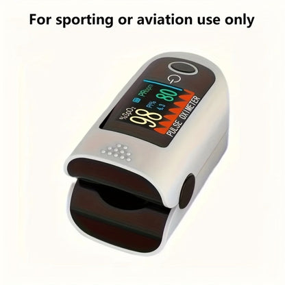 Fingertip Pulse Oximeter Blood Oxygen Monitor, SpO2, Heart Rate & Perfusion Index Display for Entryways, Bedrooms and Living Spaces