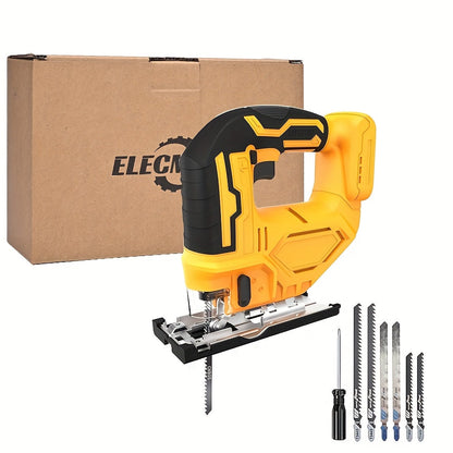 Cordless Jigsaw Compatible with DeWalt 20V Battery - Variable Speed 0-2700 RPM, 80mm Cutting Depth
