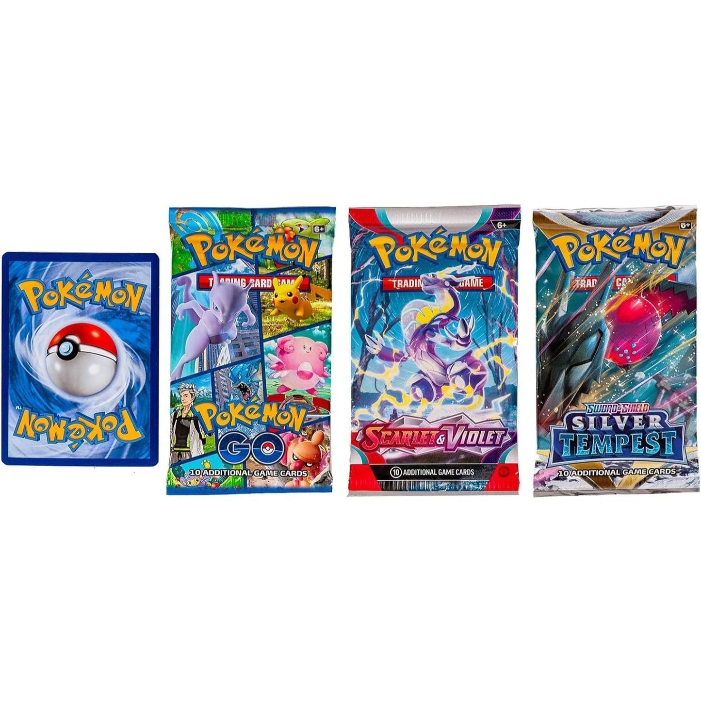 Pokemon TCG 3 Pack Booster Bundle with Foil Card, 3 Random Packs + 1 Individually Packed Foil Card