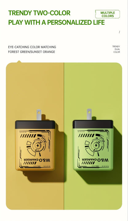 GaN Wall Charger 120W Fast with Retractable Built-In Cable & Foldable Plug for an Everyday Personal Care Routine