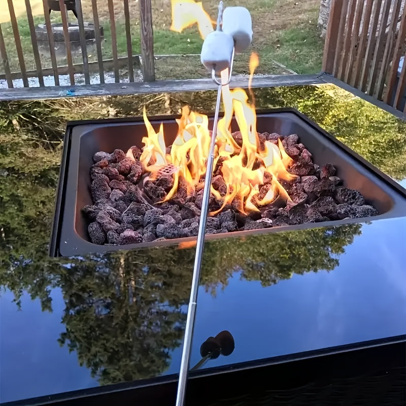 Marshmallow Roasting Sticks 12-Pack Extendable Stainless Steel + Bag, for Grilling, Camping and Outdoor Meals