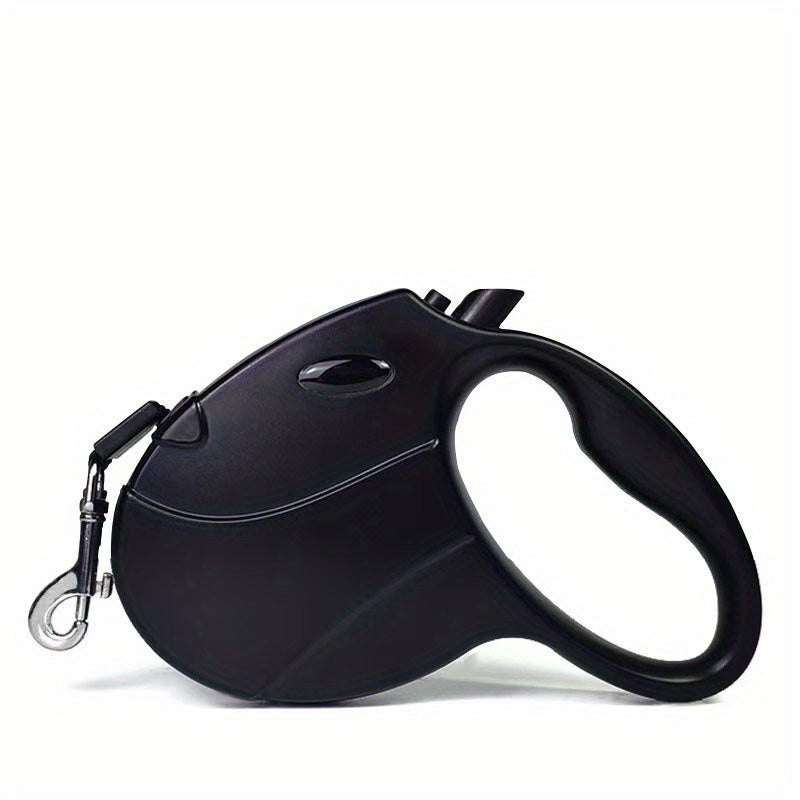 Retractable Dog Leash with 16-Foot Tape and Five Red, Black or Pink Light and No-Light Configurations