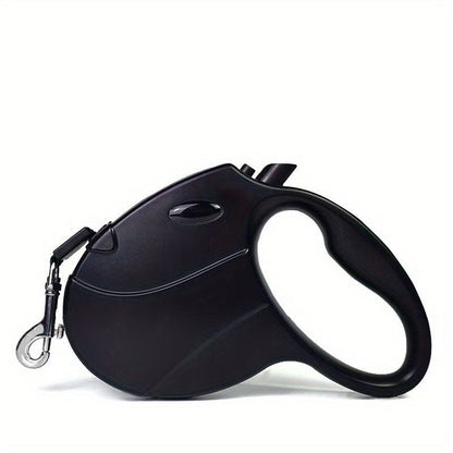 Retractable Dog Leash with 16-Foot Tape and Five Red, Black or Pink Light and No-Light Configurations