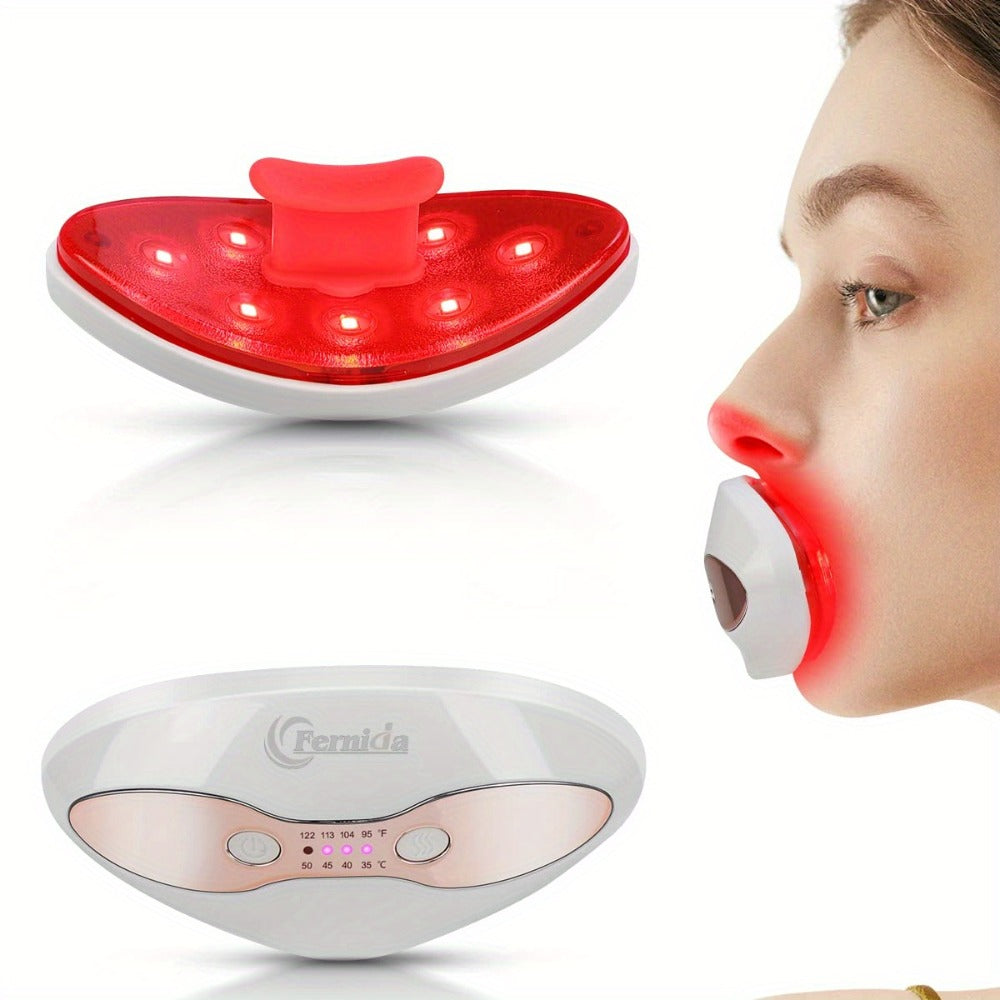 Lip Plumper Device for Women, Electric Lip Shaper & Trainer with 4 Adjustable Heating Temperatures for Fuller