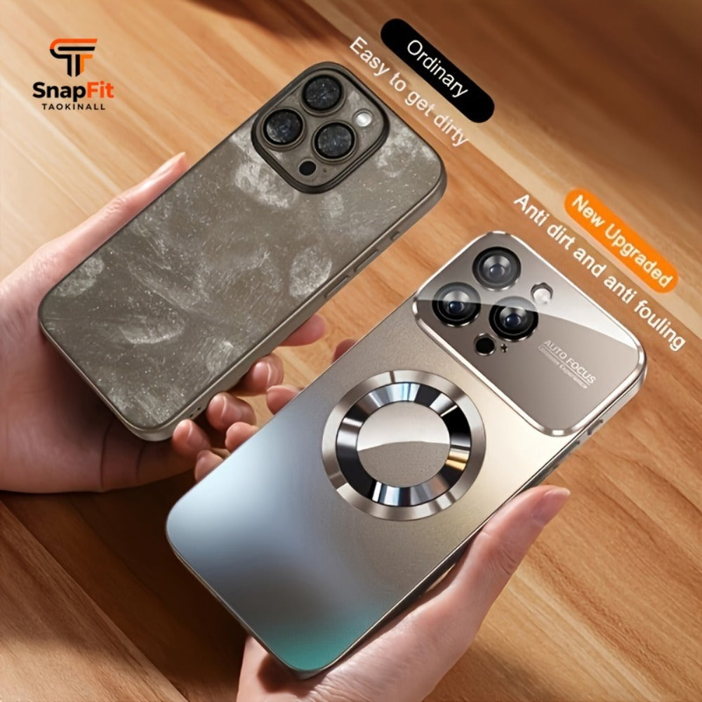 Titanium Matte iPhone Case Magnetic Wireless Charging Shockproof Glass Lens Cover for iPhone for an Everyday Personal Care Routine