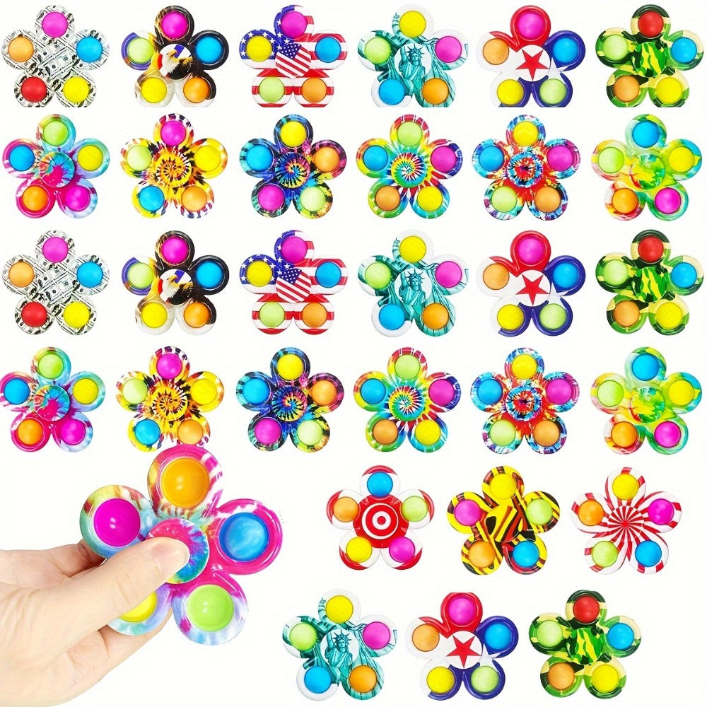 Sensory Fidget Spinners Bulk 30 Pack with the Listed Color, Size or Set Options for Everyday Carry