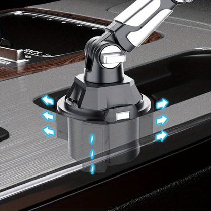 Robotic Arm Car Cup Holder Tablet Stand, 360° Rotation Universal iPad Phone Mount, Adjustable Cradle for 4.7-13" Devices
